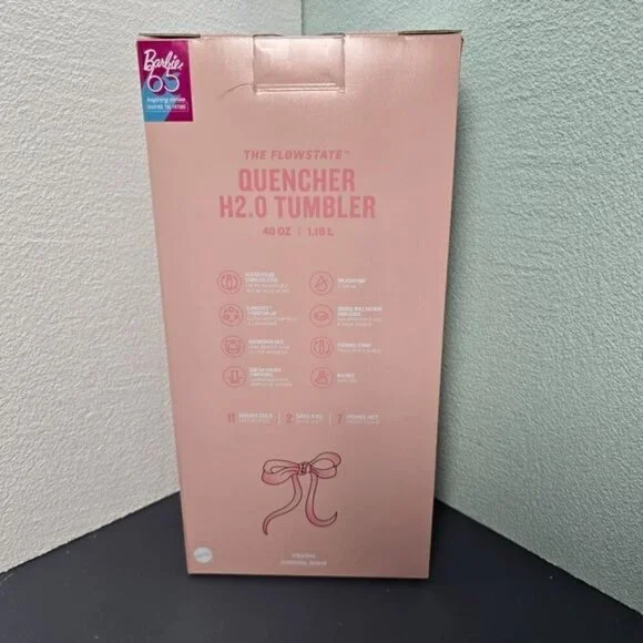Barbie x Stanley Just Peachy Barbie 40 oz Tumbler Limited Edition NIB - Picture 3 of 4